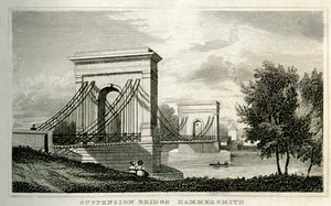 Hängebrücke, Hammersmith von Unbekannt