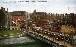 Schwenkbrücke und London Road, Lowestoft von Unbekannter Künstler
