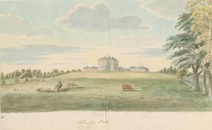 Teddesley Hall: Aquarell, undatiert [spätes 18. Jahrhundert] von Unbekannt