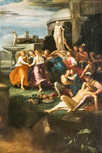 Versuchung des Heiligen Hieronymus (Detail) von Unbekannter Künstler