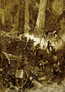 Der Ashanti-Krieg von 1900: Ein Kampf im Wald von Unbekannter Künstler
