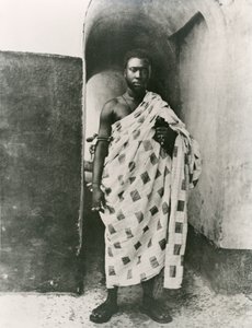 Der Aschanti-König; Prempeh, frühes 20. Jahrhundert