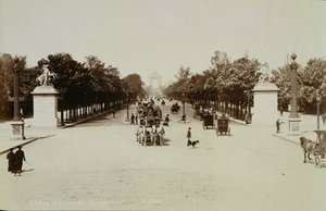 Die Champs-Élysées, Paris von Unbekannt