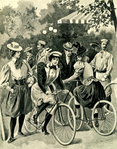 Die Mode für Fahrräder im Bois de Boulogne