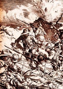 Die Flucht von Spion Kop von Unbekannter Künstler