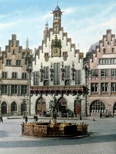 Das Frankfurter Rathaus heißt Römer von Unbekannter Künstler