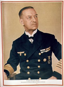 Der Große Admiral Raeder (1876-1960) Oberbefehlshaber der Marine, aus dem 