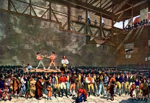 Das Innere des Fives Court von Unbekannter Künstler