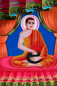 Das Leben des Buddha, Siddhartha Gautama. Soc Po Lok buddhistischer Tempel. Chau Doc, Vietnam