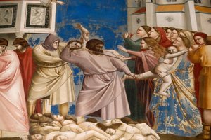 Die Scrovegni-Kapelle. Fresko von Giotto von Unbekannter Künstler