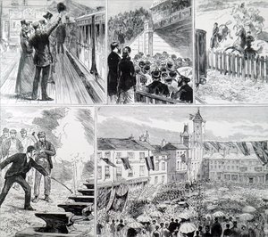 Die Eröffnung der Newbury und Didcot Eisenbahn