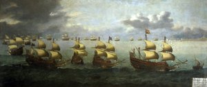Die Rückkehr von Prinz Karl III., Herzog von Savoyen, aus Spanien, 5. Oktober von Unbekannter Künstler