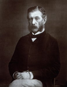 Dreiviertelporträt des schottischen Hochstaatsbeamten Sir James Fergusson, Gouverneur von Bombay von Unbekannter Künstler