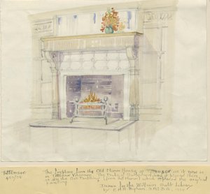 Tittensor - Kamin aus dem Herrenhaus von Unbekannt