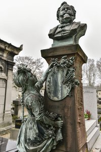 Grab von Gustave Jundt/La petite Alsace de Bartholdi/Friedhof Du Montparnasse/PARIS XIV*/Seine/Ile de France/Frankreich