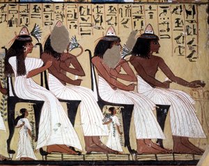 Grab der Handwerker: Grab von Sennedjem, Deir El Medineh, Luxor, Ägypten von Leopold Blonder