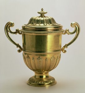 Zweihandbecher mit Deckel, von Jacob Margas (1687-ca. 1725), London