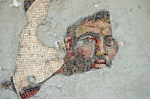 Zwei Athleten, Mosaik aus Samandağı, Türkei von Unbekannt