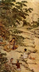 Zwei der vier Künste: Schreiben und Musik