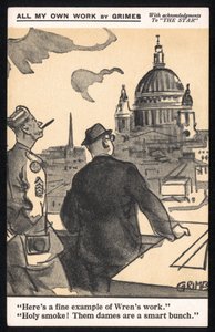 Vereinigtes Königreich: Eine humorvolle Postkarte, produziert während des Zweiten Weltkriegs von Raphael Tuck & Sons Ltd von Unbekannt