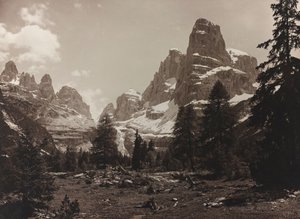 Blick auf die alpine Tundra Brenta Alta, in der Brenta-Gruppe
