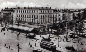 Ansicht der Jean-Jaures-Kreuzung in Toulouse, Haute Garonne (Postkarte ca. 1910)