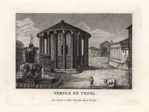 Ansicht des Tempels der Vesta, Rom