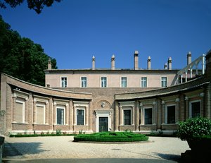 Ansicht der Gartenfront, entworfen für Kardinal Giuliano de