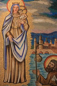 Jungfrau und Kind. Spanien. S. Padros. J. Agullo. Basilika der Verkündigung, Nazareth, Israel von Unbekannt