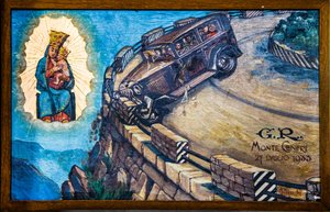 Votivbild in der Wallfahrtskirche Madonna del Sasso, Locarno, Tessin, Schweiz von Unbekannter Künstler