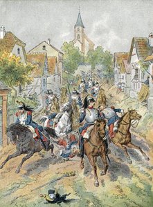 Krieg von 1870: Angriff der Kürassiere während der Schlacht von Froeschwiller-Woerth (1870)