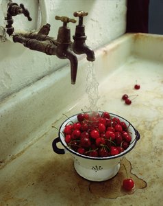 Kirschen waschen