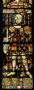 Fenster mit Darstellung von König Heinrich IV. (Buntglas) von Unbekannter Künstler