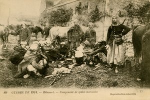 Erster Weltkrieg: Lager der marokkanischen Spahis von Unbekannter Künstler