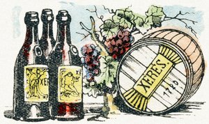X - Xeres - Kinderunterhaltungsalphabet um 1890 (Lithographie)