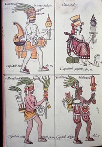 Xiuhtecuhtli, Omacatl, Macuilxochitl, Ixtlilton
