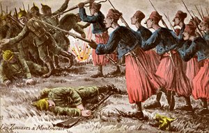 Zouave bei Montmirail an der Westfront von Unbekannter Künstler