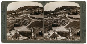 Alte königliche Stadt Samaria, wo Philipp Christus predigte, Blick nach Westen, Palästina, 1900