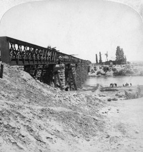 Brücke über den Modder River, Südafrika, 21. Februar 1900 von Underwood and Underwood