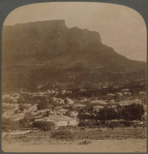Kapstadt und Tafelberg, westlich vom Fuß des Signal Hill, Südafrika, 1902