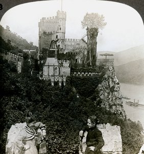 Burg Rheinstein, bei Bingen, Deutschland von Underwood and Underwood