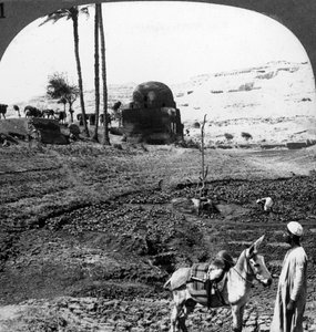 Klippen-Gräber der Herren von Assiut, Ägypten von Underwood and Underwood