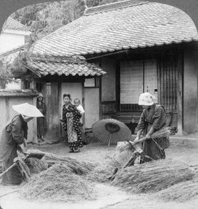 Bäuerinnen bei der Arbeit, Iwakuni, Japan