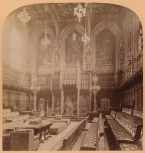 House of Lords, Houses of Parliament, London, England, 1900 von Underwood and Underwood