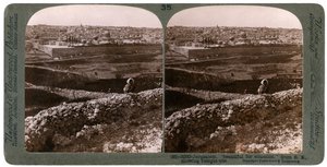 Jerusalem, vom Südosten gesehen, zeigt den Tempelplatz, Palästina, 1900er Jahre