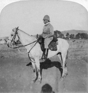 Generalmajor John French, der unerschrockene Kavallerieführer, Pretoria, Südafrika, Burenkrieg, 1901 von Underwood and Underwood