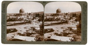 Die Kuppel des Felsens, wo der Tempelaltar stand, Berg Moriah, Jerusalem, Palästina, 1900