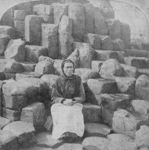 Der Wunschstuhl, Giants Causeway, County Antrim, Irland, 1887