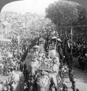 Die große Durbar-Prozession, Delhi, Indien, 1903