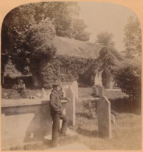 Die winzige normannische Kirche, der malerischste Ort in England, Bonchurch, Isle of Wight, 1900